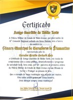  Câmara Municipal de Diamantino foi agraciada com o Certificado "Amigo Guardião do Médio Norte"