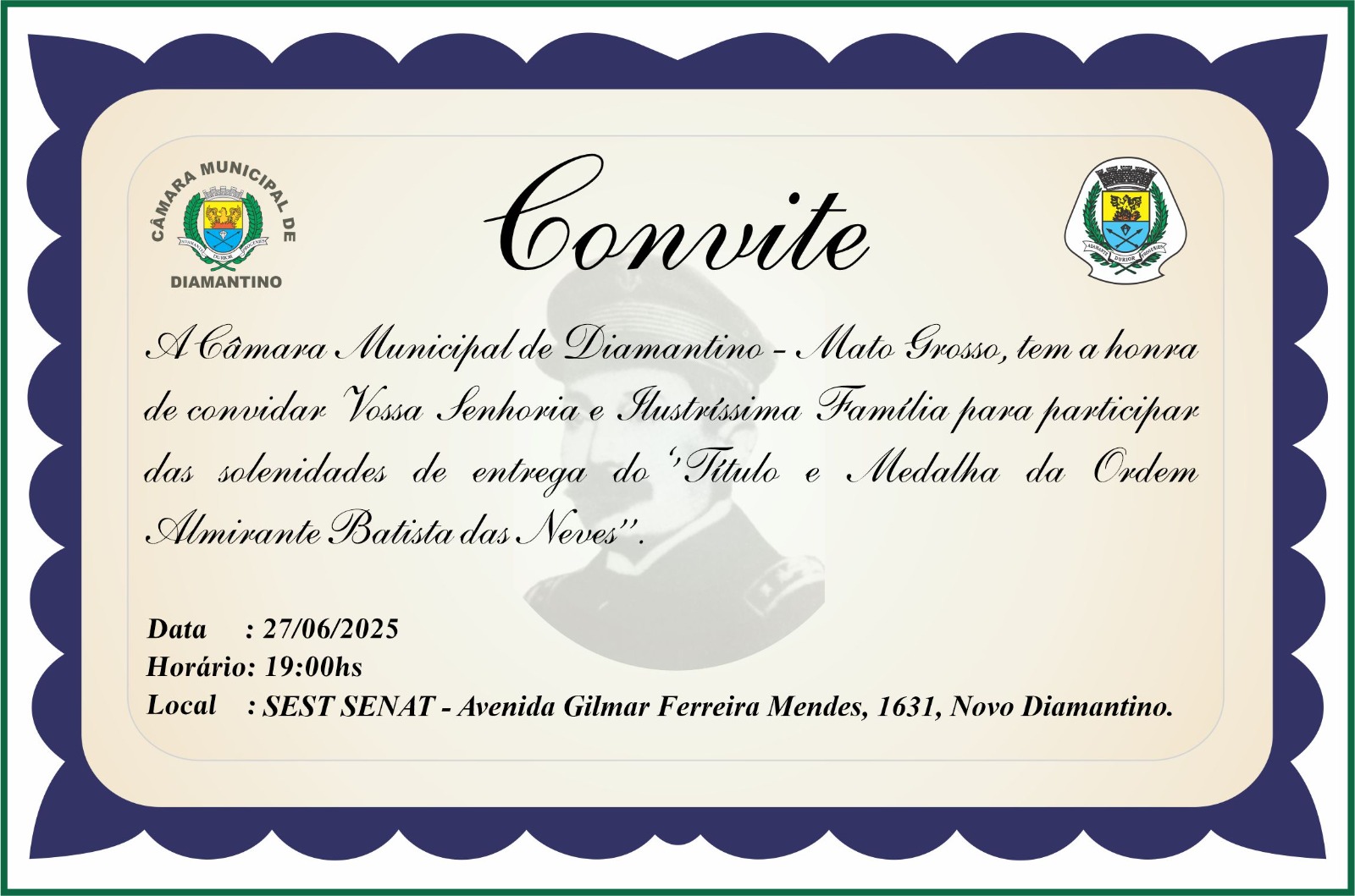 Comenda “Ordem Almirante Batista das Neves” 2025