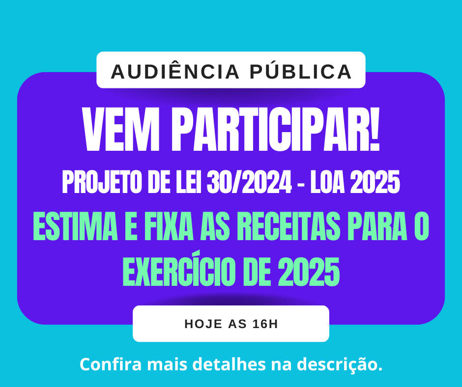 Convocação de Audiência Pública - Edital nº 06/2024