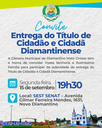 Entrega do Título de Cidadão e Cidadã Diamantinense 2025