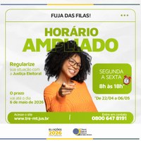 Horário de atendimento na Justiça Eleitoral será ampliado para 8h às 18h