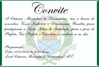 Sessão Solene de instalação, para a posse de Prefeito, Vice-Prefeito e Vereadores 2025