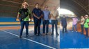 Vereadores acompanham reforma do ginásio do Novo Diamantino