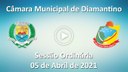 Sessão Ordinária de 05 de Abril de 2021